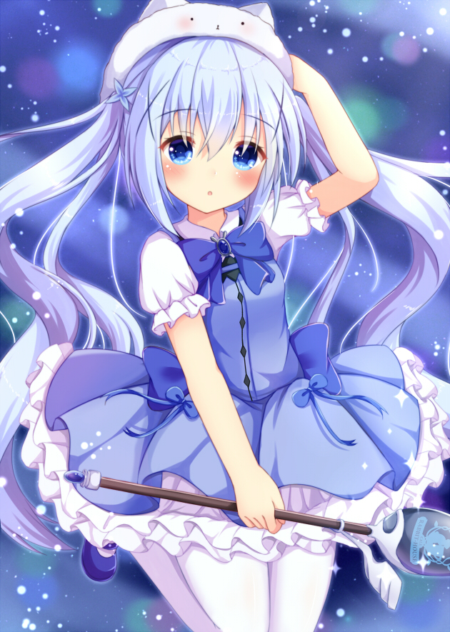 This is a pixiv picture whose title is 魔法少女チノ.