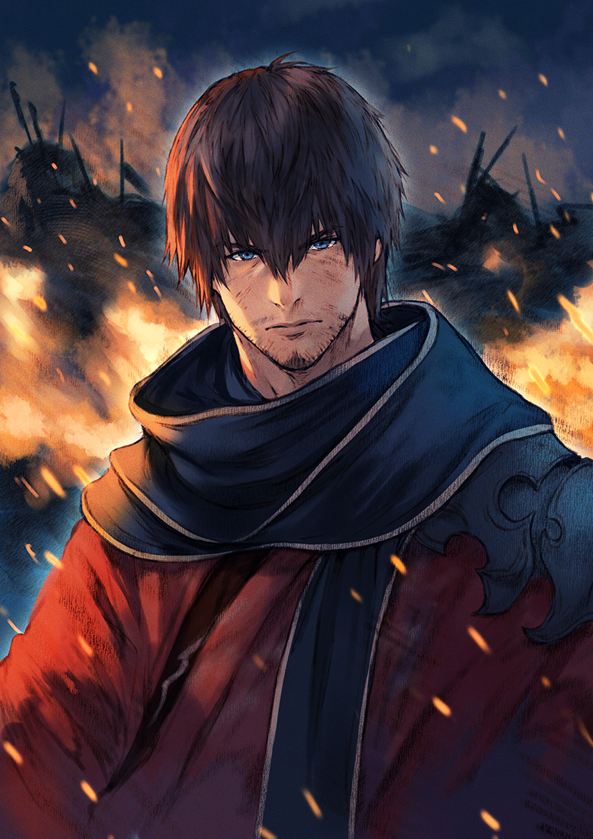 This is a pixiv picture whose title is ＦＦ１４光の戦士.