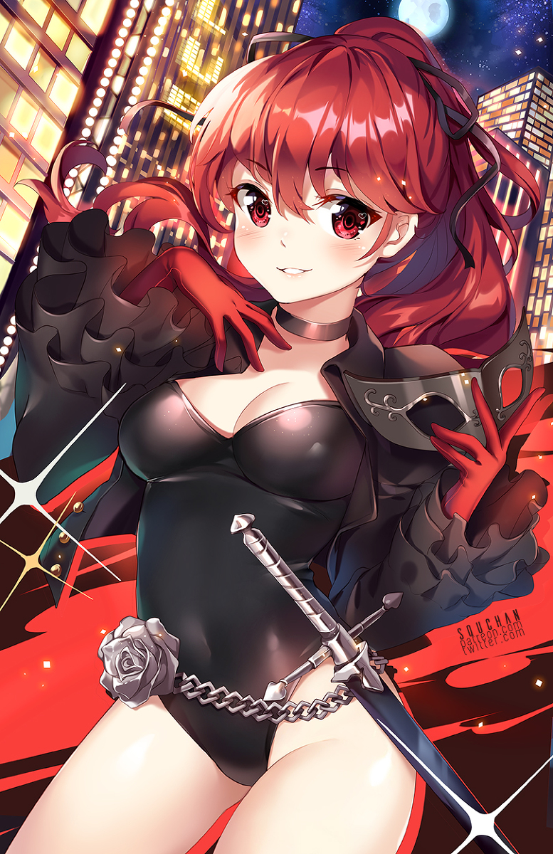 This is a pixiv picture whose title is P5R Kasumi.
