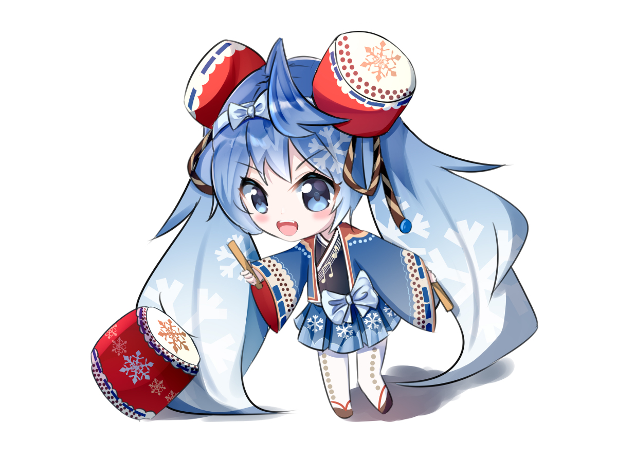 This is a pixiv picture whose title is 雪ミク2020.