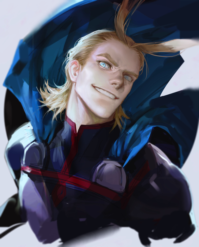 This is a pixiv picture whose title is All Might.