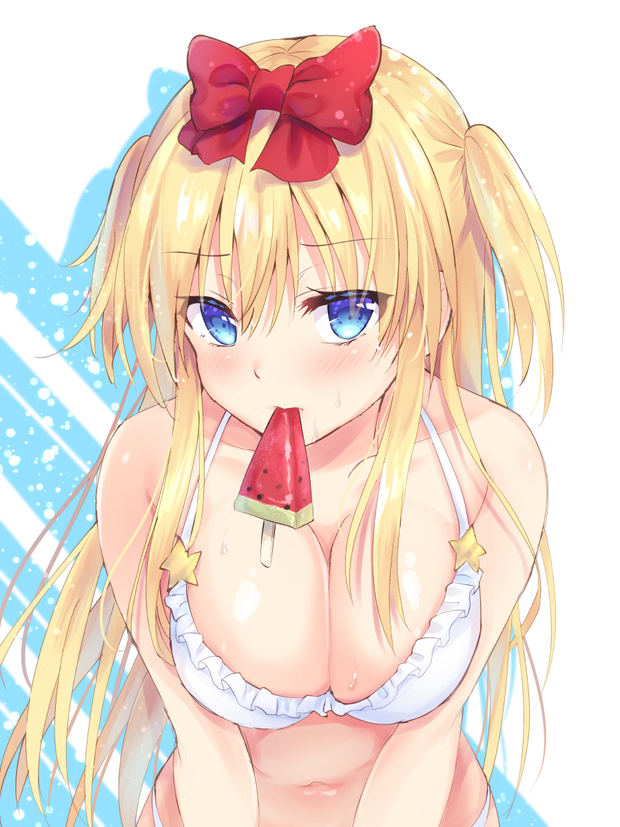 This is a pixiv picture whose title is スイカバー.