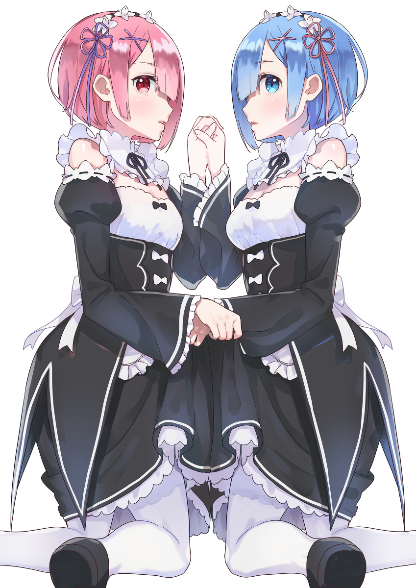 This is a pixiv picture whose title is ラムレム.