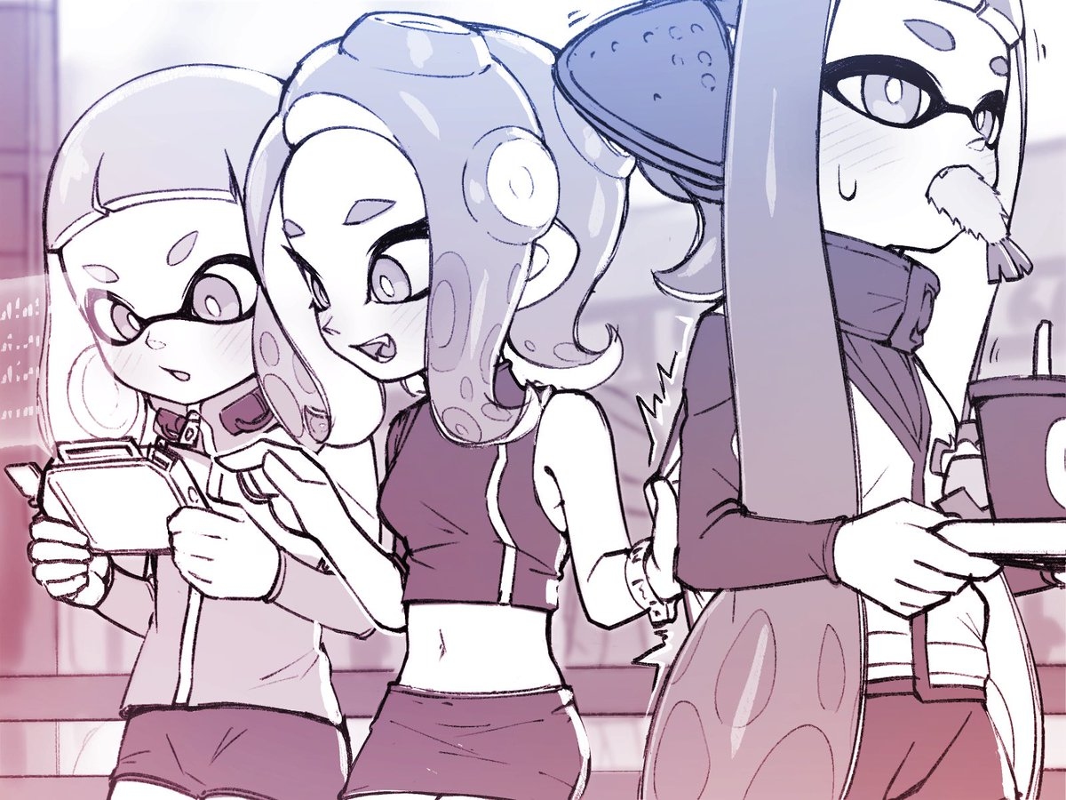 This is a pixiv picture whose title is イカタコ.