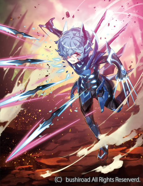 This is a pixiv picture whose title is 【ヴァンガード】瞑目の短剣 プレデリ.