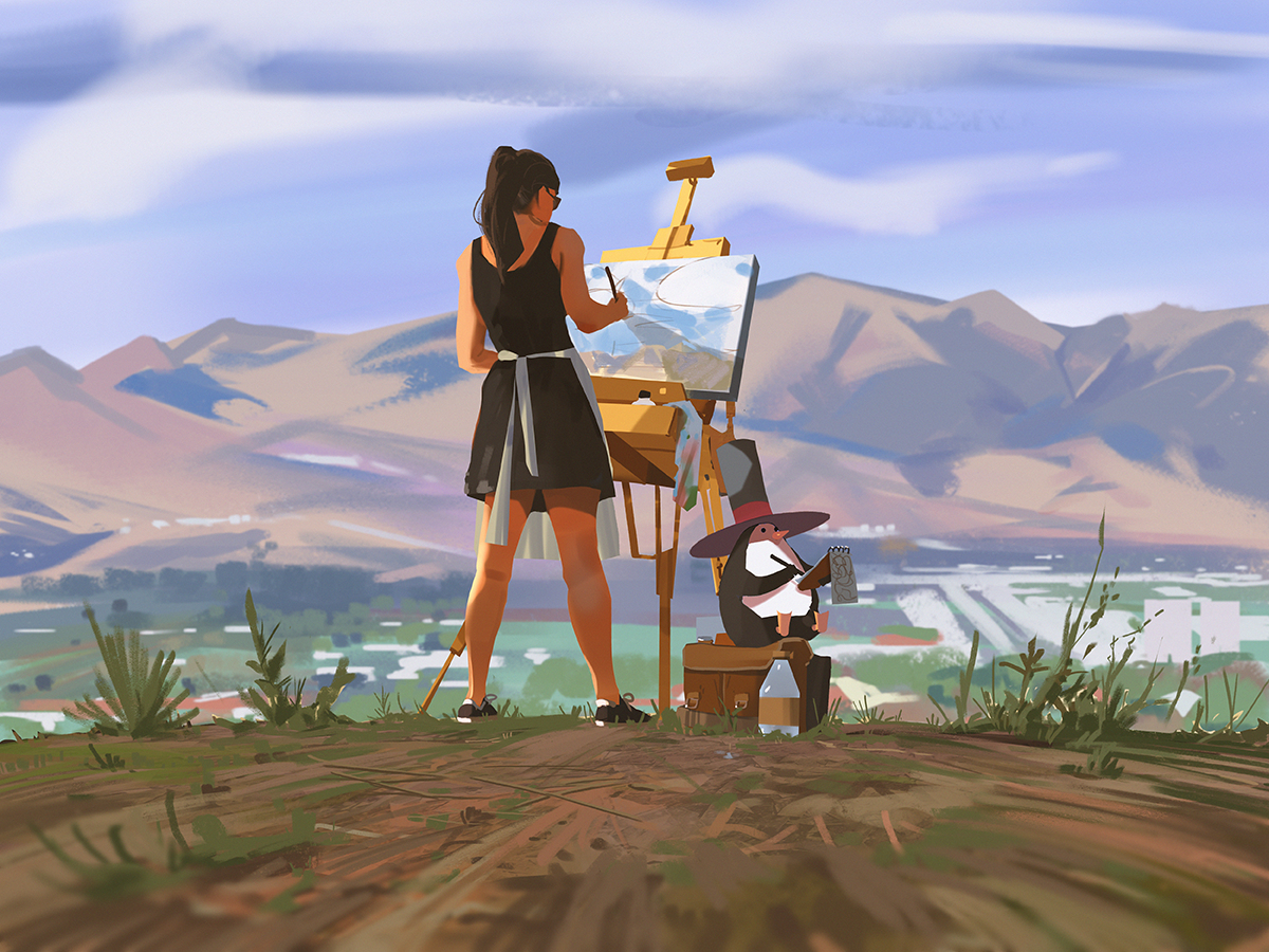 This is a pixiv picture whose title is Baldwin hills.