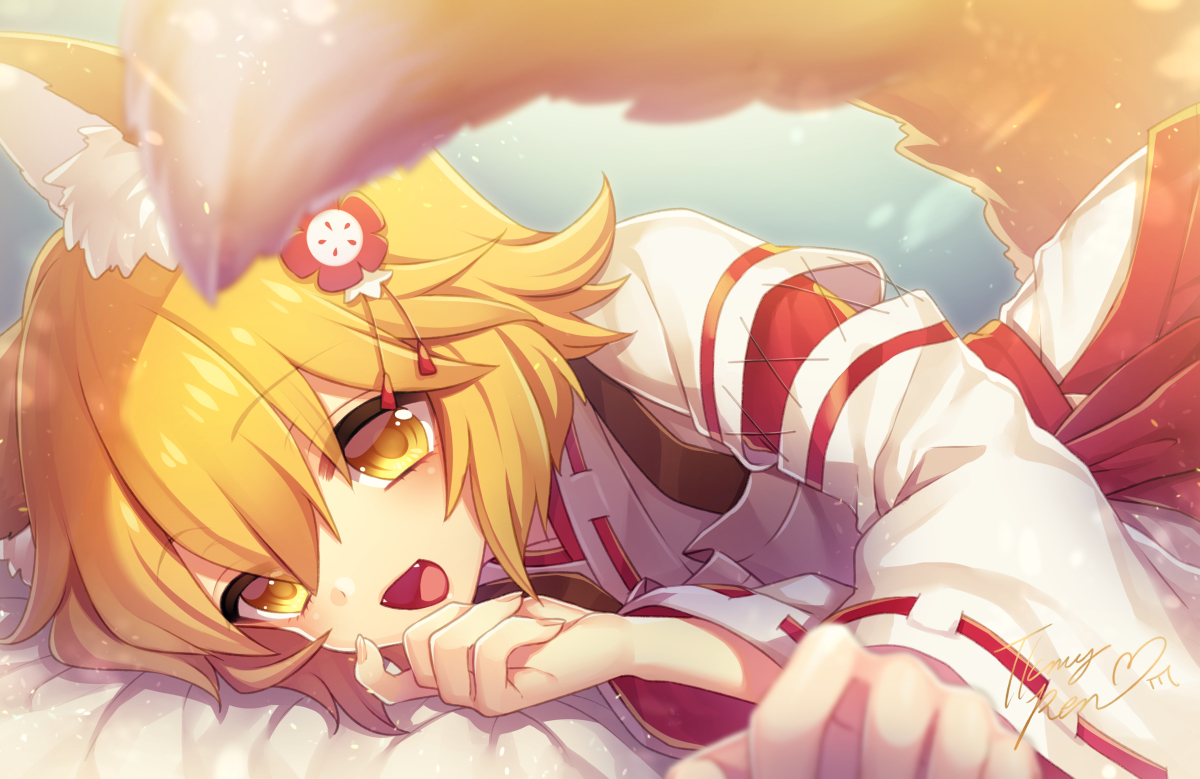 This is a pixiv picture whose title is 仙狐さん.