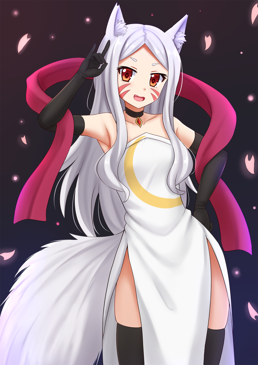 This is a pixiv picture whose title is Shiro~.