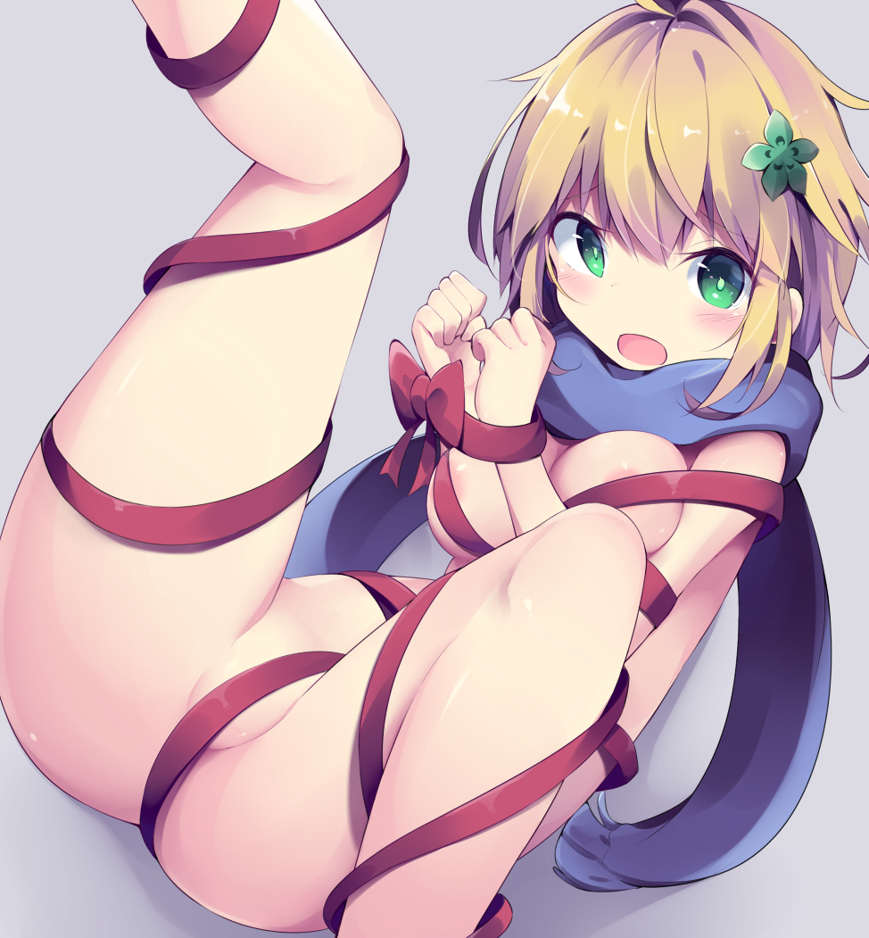 This is a pixiv picture whose title is 裸リボンタプちゃん.