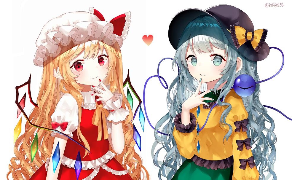 This is a pixiv picture whose title is 長髪こいフラ.