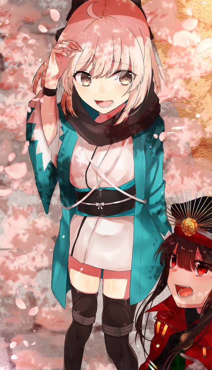 This is a pixiv picture whose title is ぐだぐだ花見.