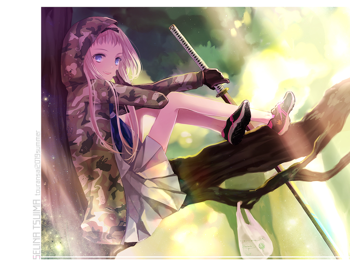 This is a pixiv picture whose title is 【夏闘乱2019】對馬世莉奈【東軍】.