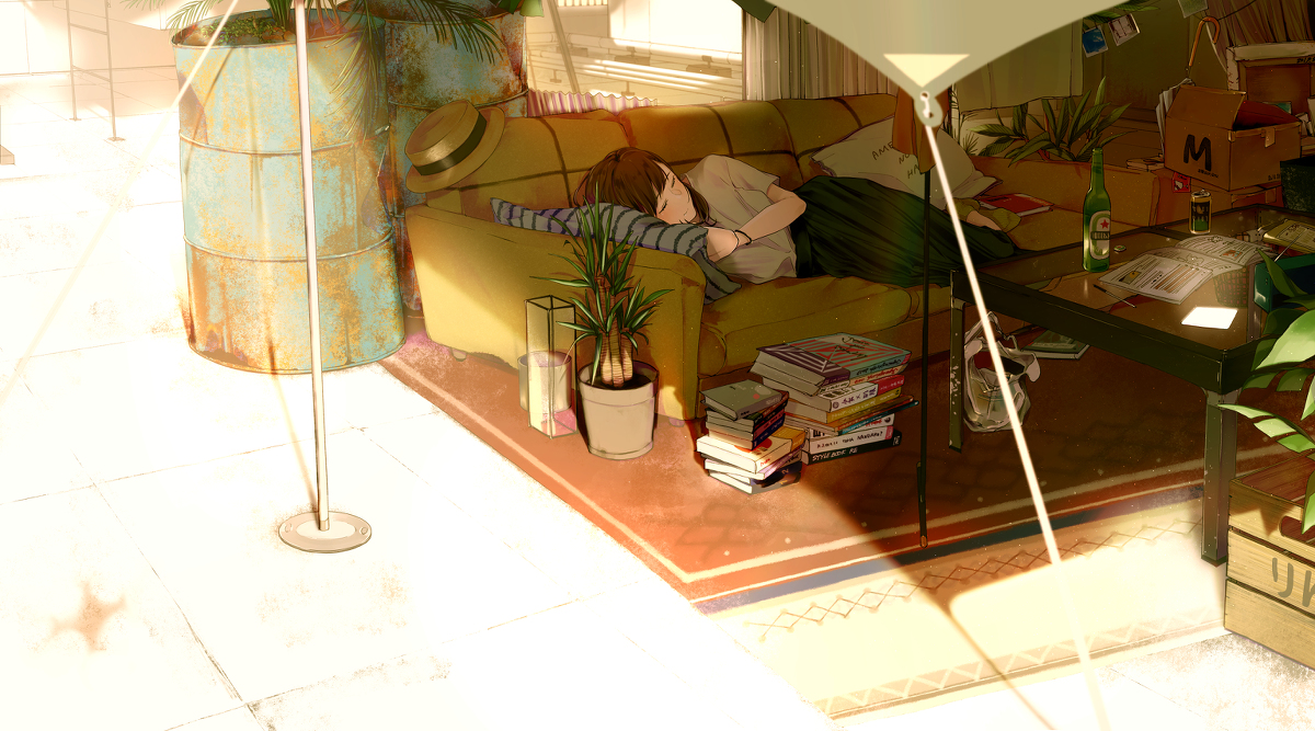 This is a pixiv picture whose title is 好きな時に好きな場所で好きなことをしたい.