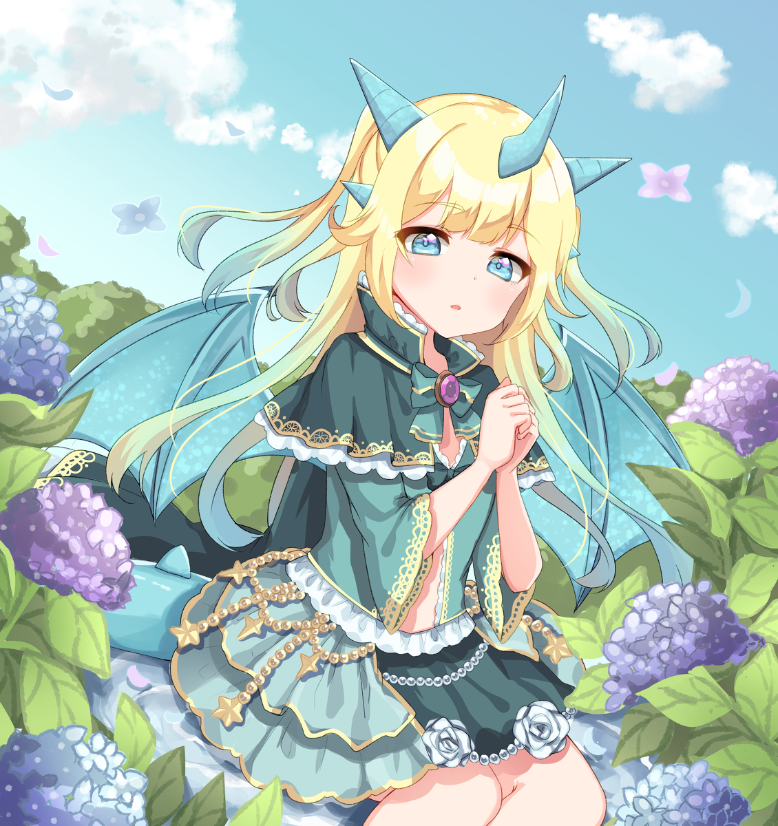 This is a pixiv picture whose title is ドラゴン娘.