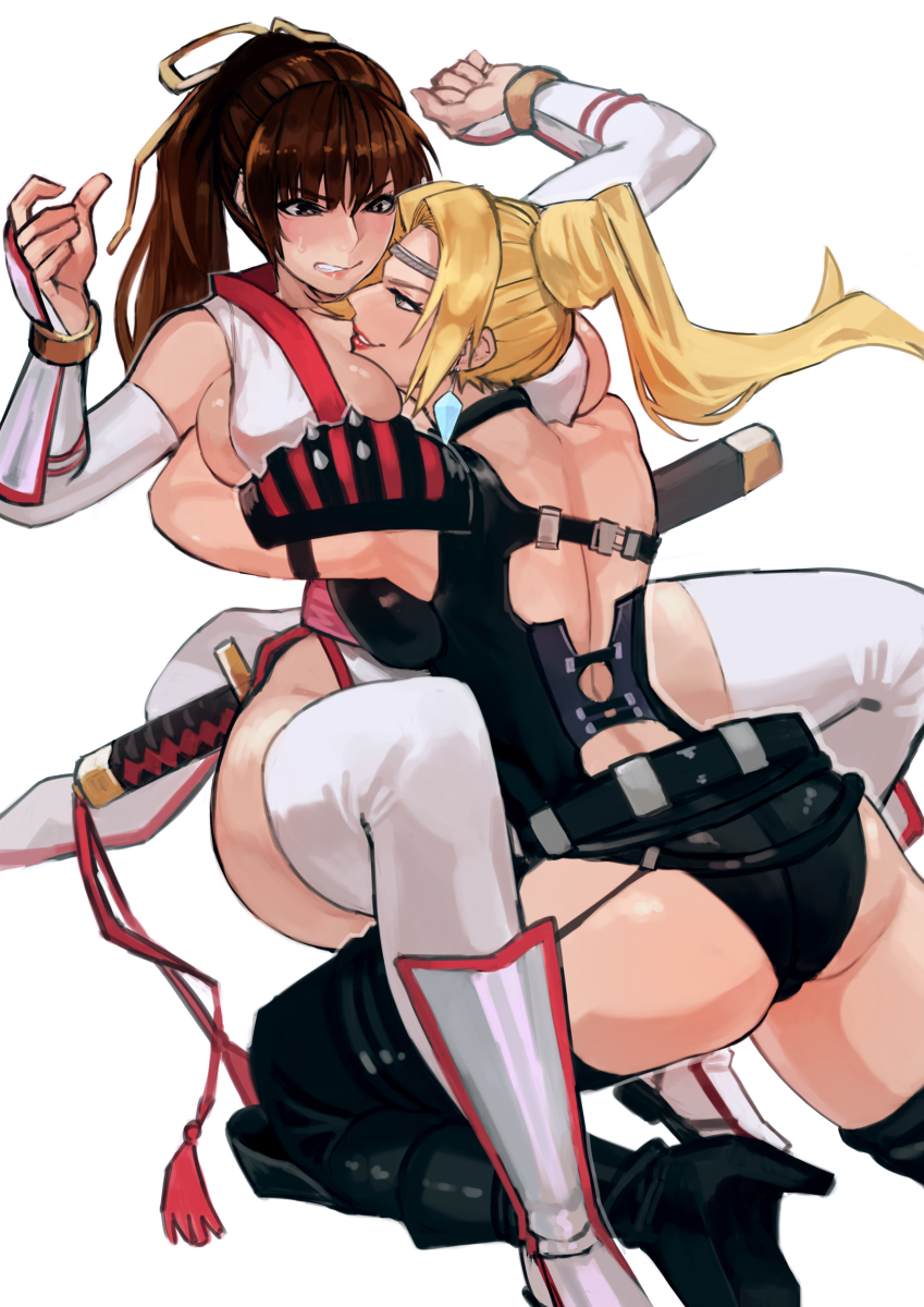 This is a pixiv picture whose title is 霞VSレイチェル.