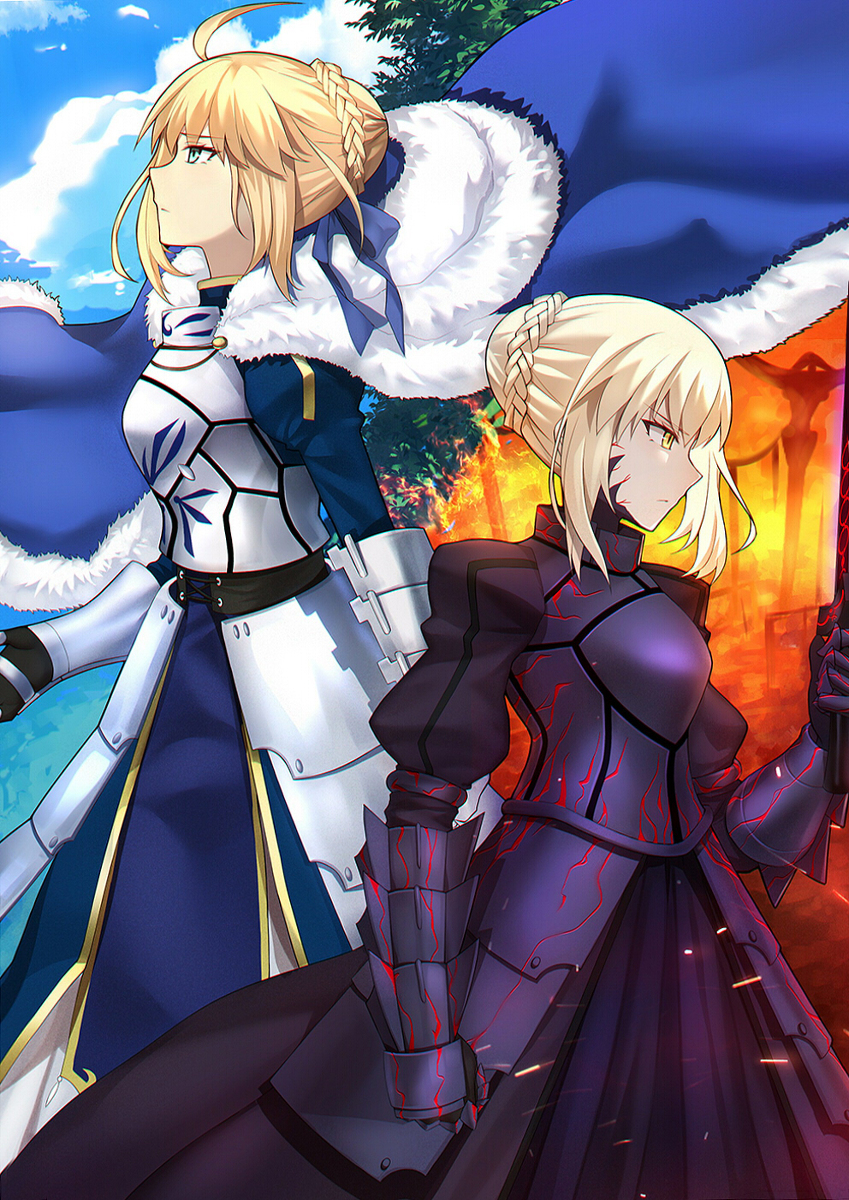 This is a pixiv picture whose title is セイバー.