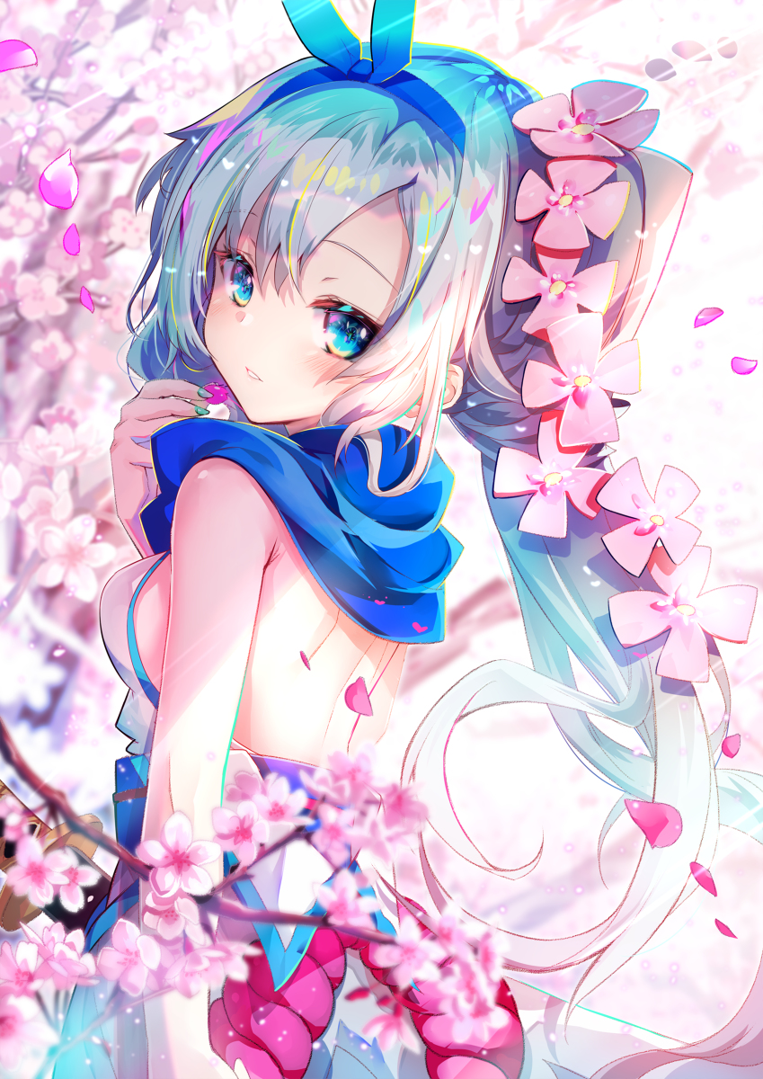 This is a pixiv picture whose title is 紅い雪.