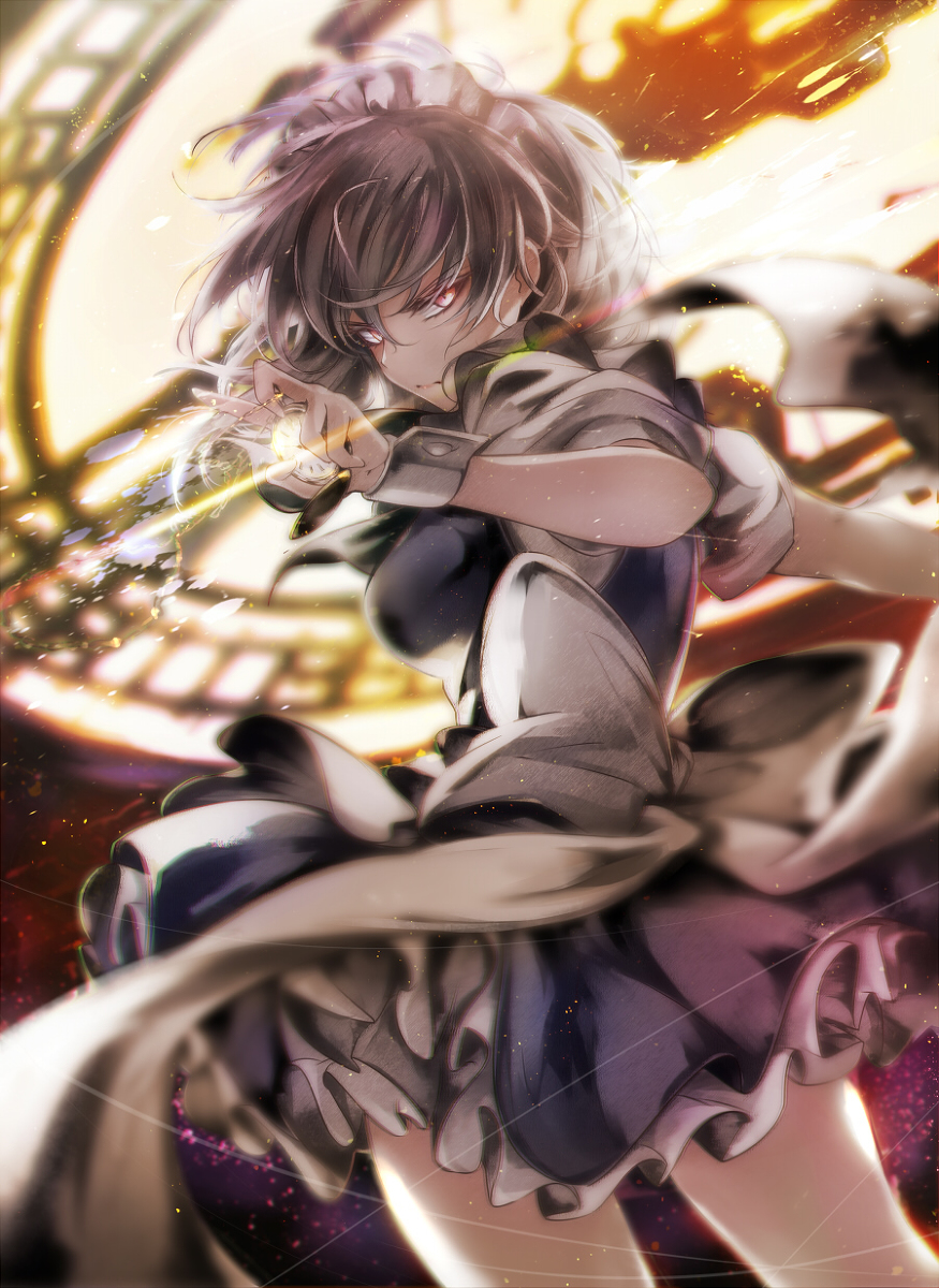 This is a pixiv picture whose title is 幻象「ルナクロック」.