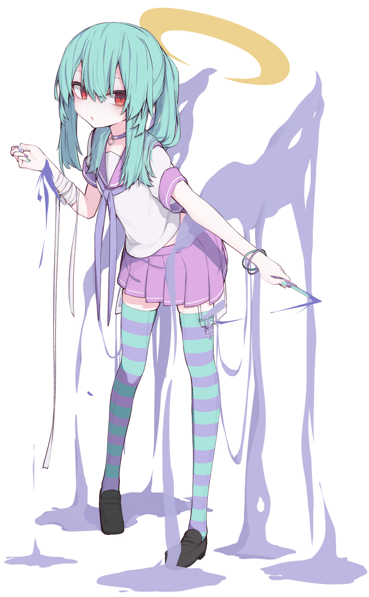 This is a pixiv picture whose title is メンヘラ天使高生.