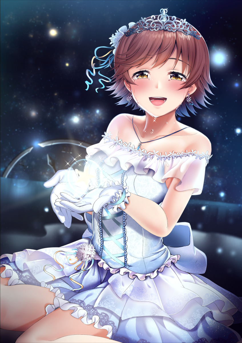 This is a pixiv picture whose title is 「プロデューサー...やっと見つけたよ...私の一番星！」.