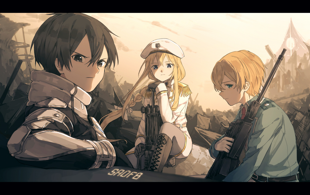 This is a pixiv picture whose title is 戦場.