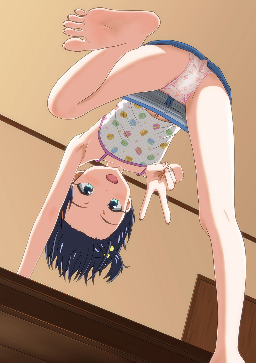 This is a pixiv picture whose title is 見下ろし和（なごみ）ちゃん.