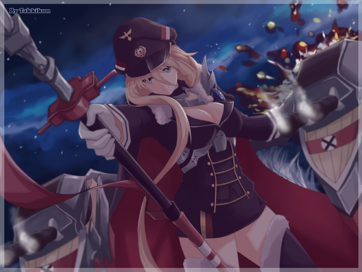 This is a pixiv picture whose title is KMS Bismarck.