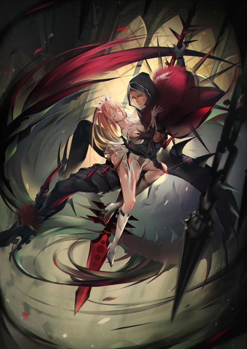 This is a pixiv picture whose title is 悪のワルツ.