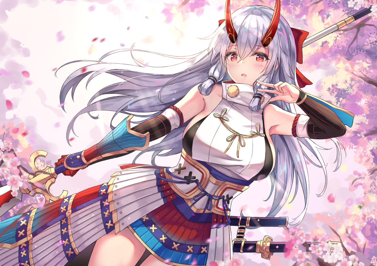 This is a pixiv picture whose title is 桜インフェルノ.