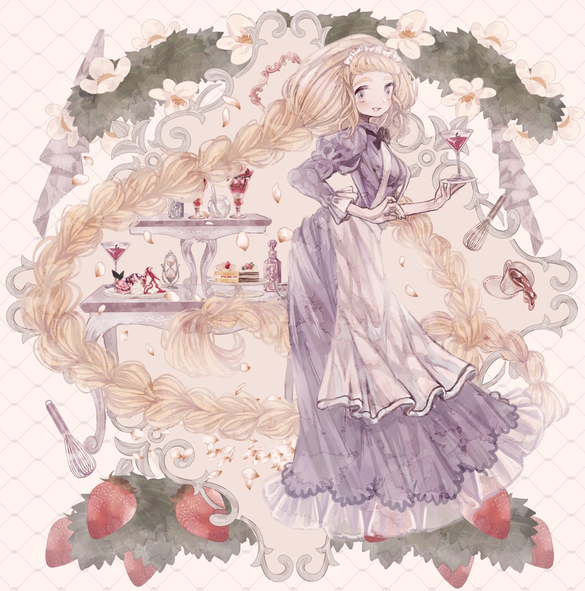 This is a pixiv picture whose title is ラプンツェルより.