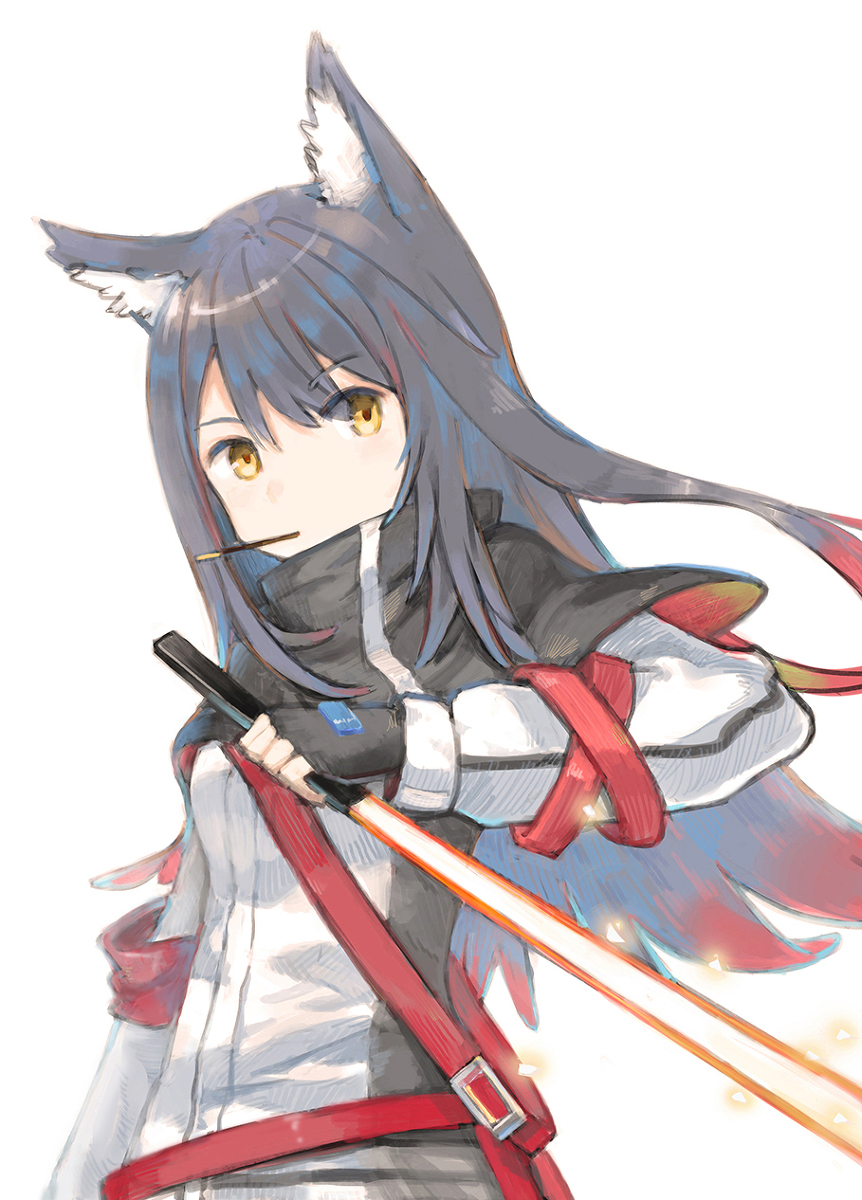 This is a pixiv picture whose title is 明日方舟 德克萨斯.