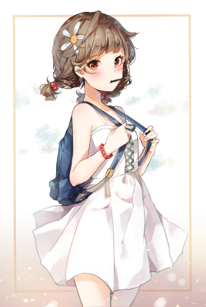 This is a pixiv picture whose title is 白ドレス.