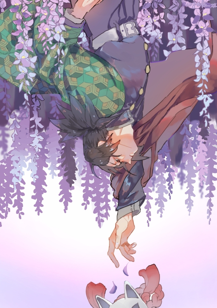 This is a pixiv picture whose title is 冨岡義勇.