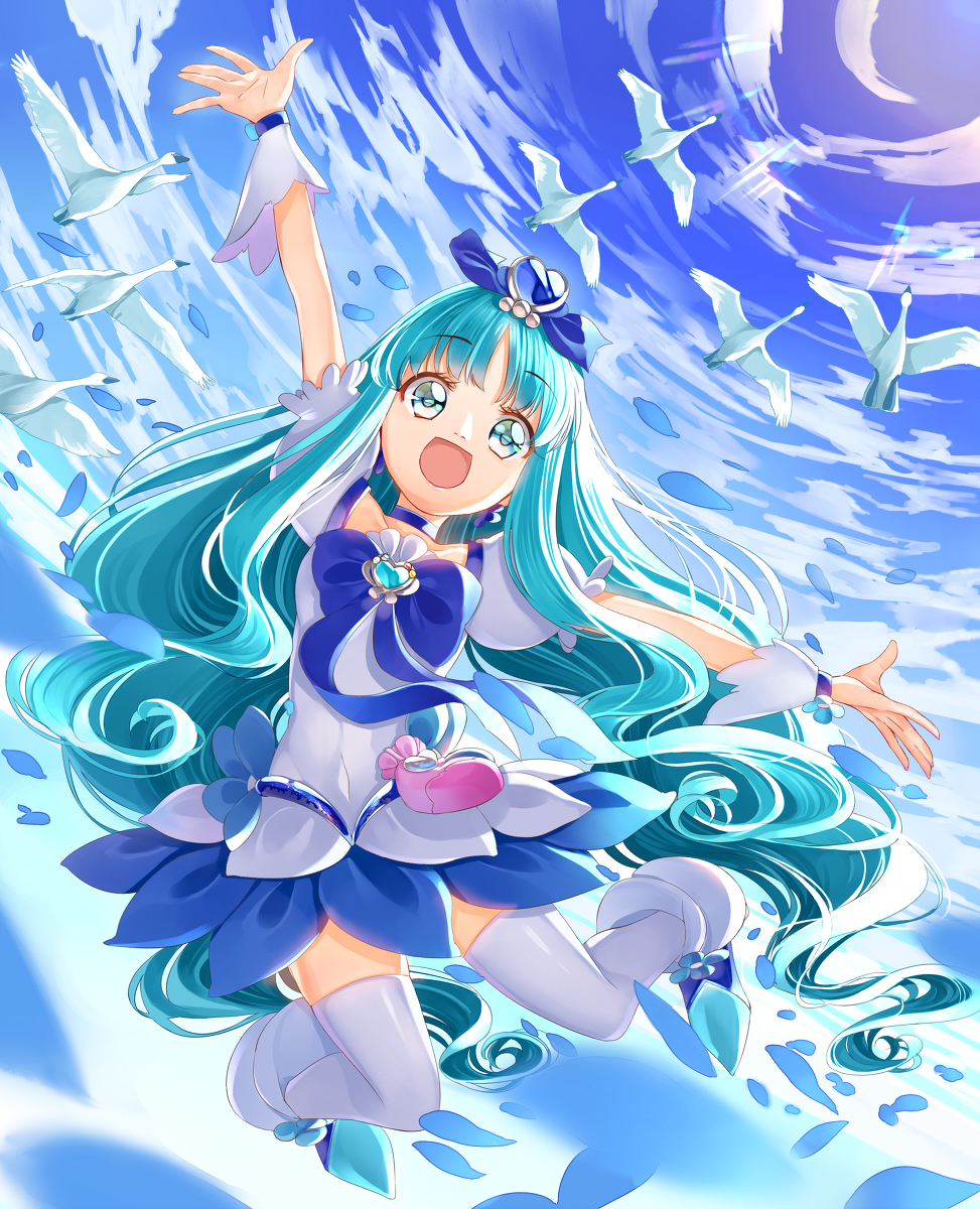 This is a pixiv picture whose title is キュアマリン.
