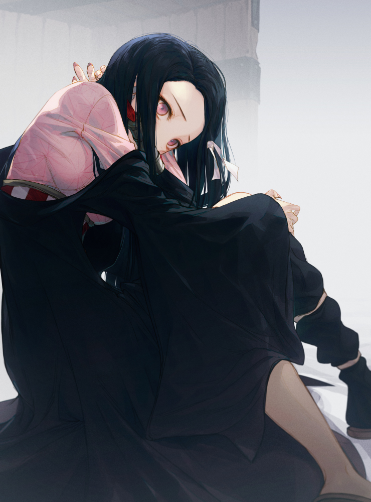 This is a pixiv picture whose title is 禰豆子.