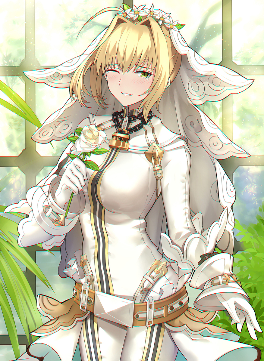 This is a pixiv picture whose title is nero bride.