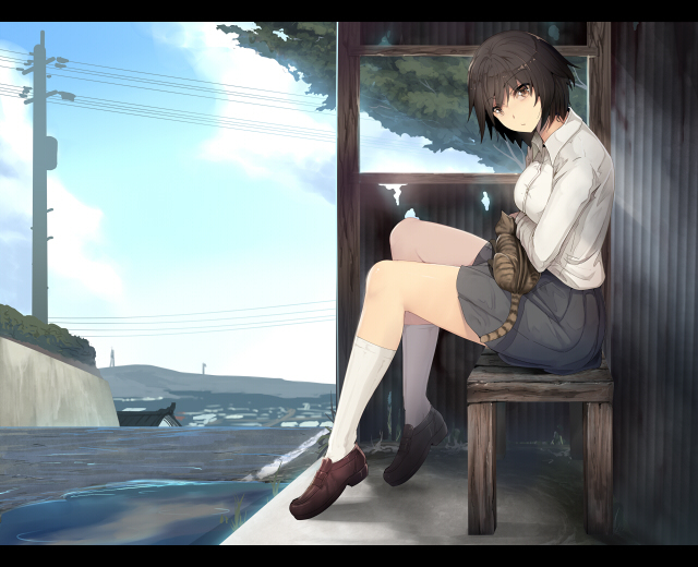 This is a pixiv picture whose title is 日常的な（仮） 背景イメージ.