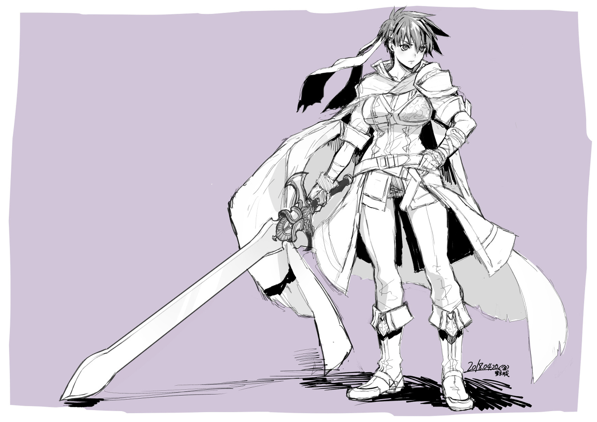 This is a pixiv picture whose title is あの格好の女体化アイク.