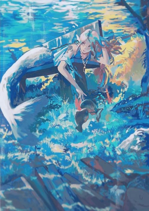 This is a pixiv picture whose title is Mermaid.