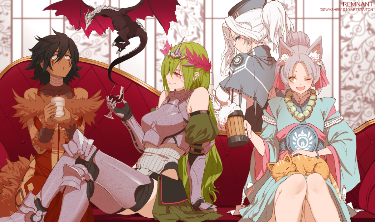 This is a pixiv picture whose title is remnant.