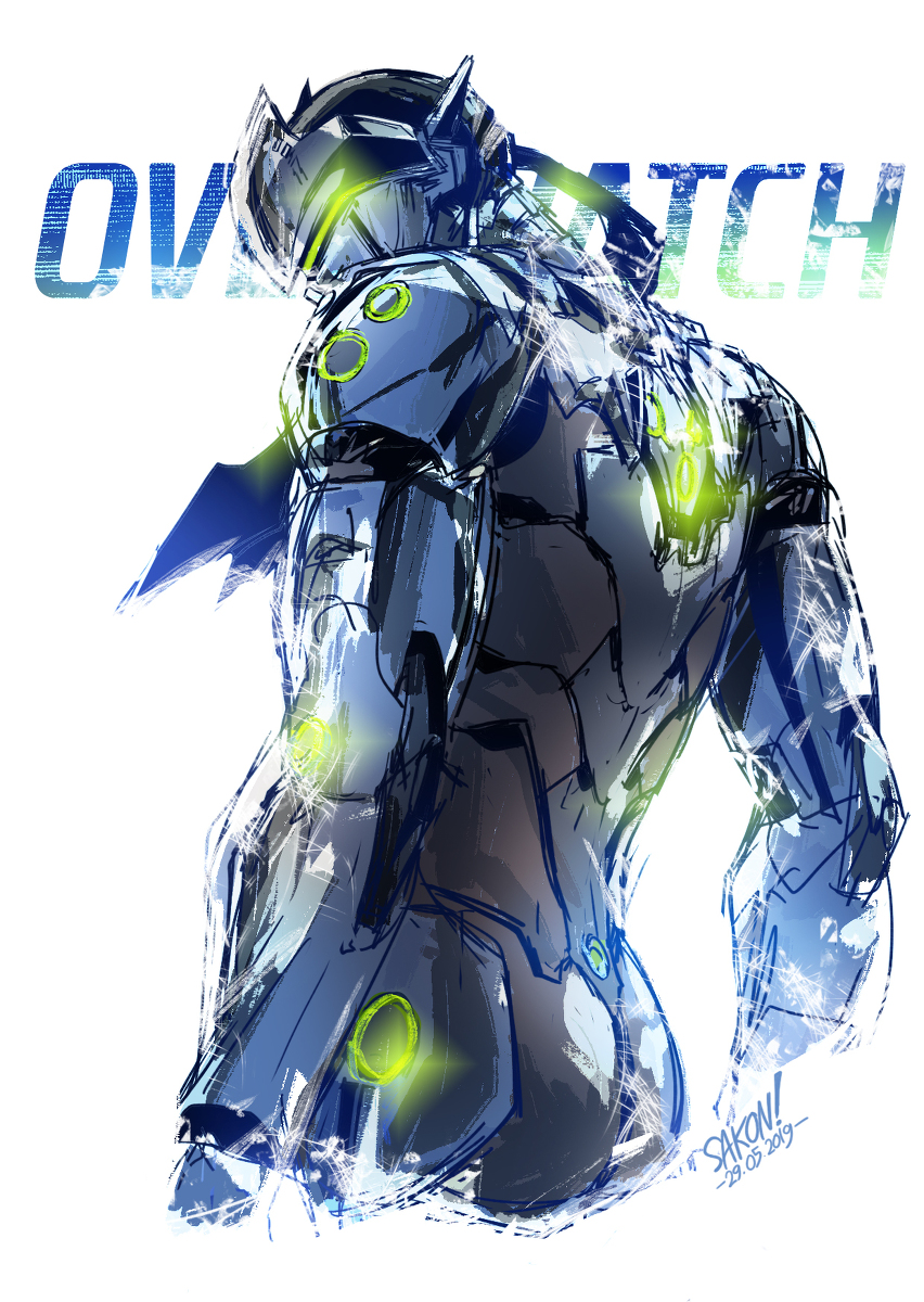 This is a pixiv picture whose title is GENJI - OVERWATCH.