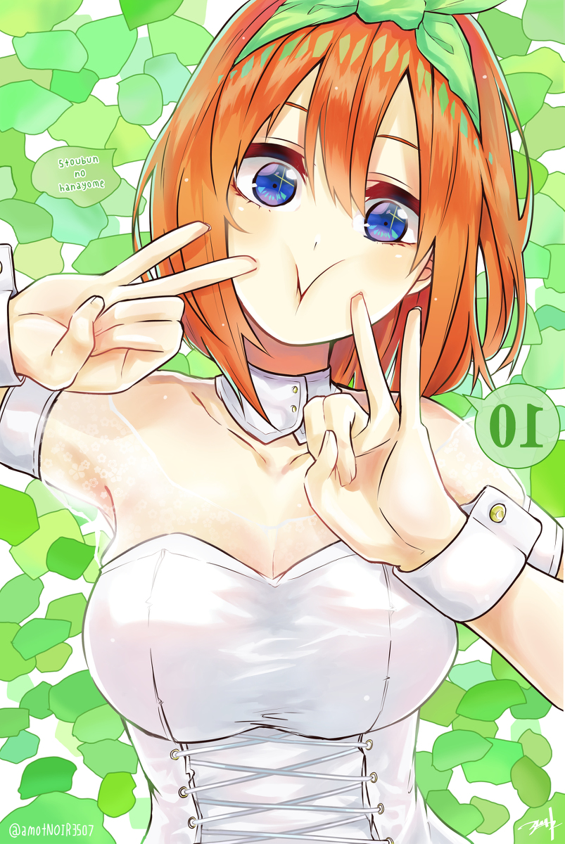 This is a pixiv picture whose title is 五等分の花嫁 裏10巻.