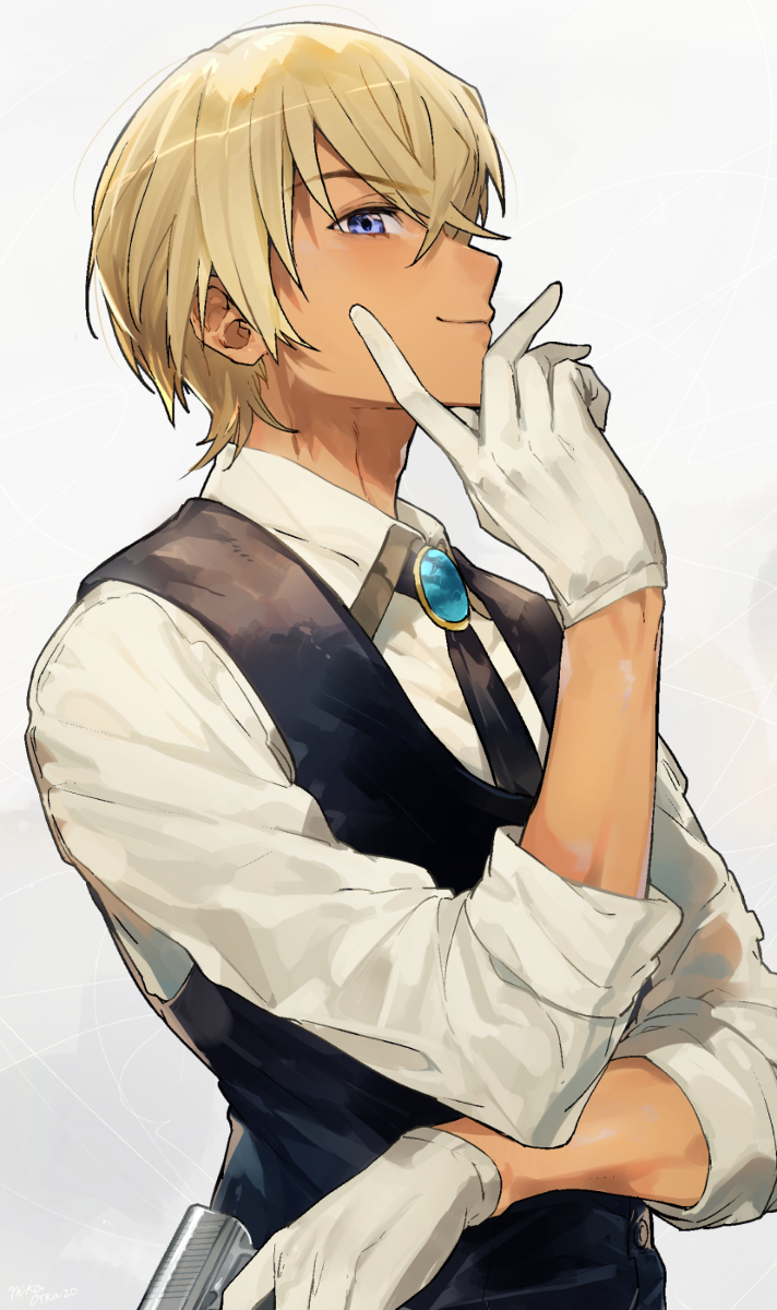 This is a pixiv picture whose title is 安室透.