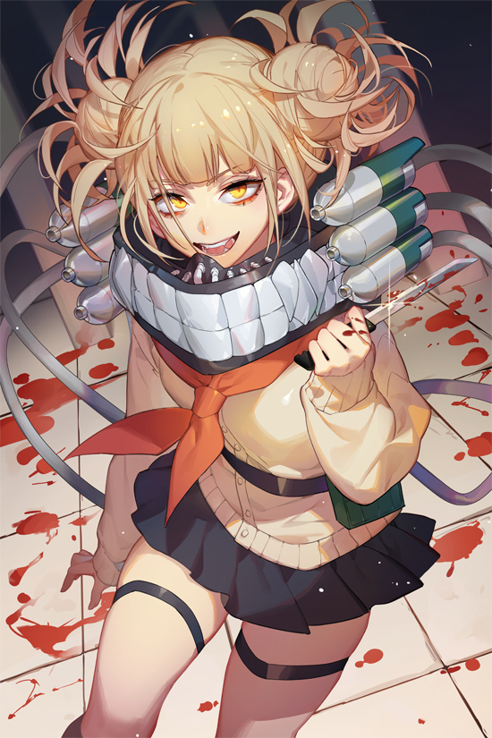 This is a pixiv picture whose title is Himiko Toga.