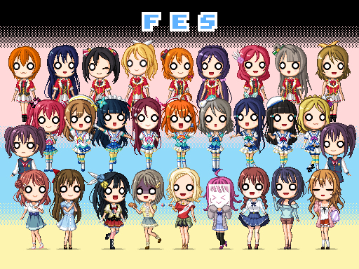 This is a pixiv picture whose title is ラブライブフェス！！！.