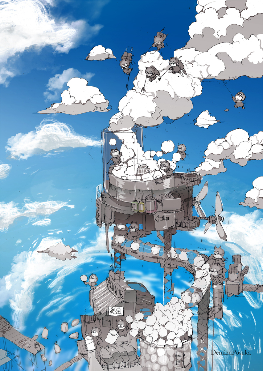 This is a pixiv picture whose title is わたあめ始めました.