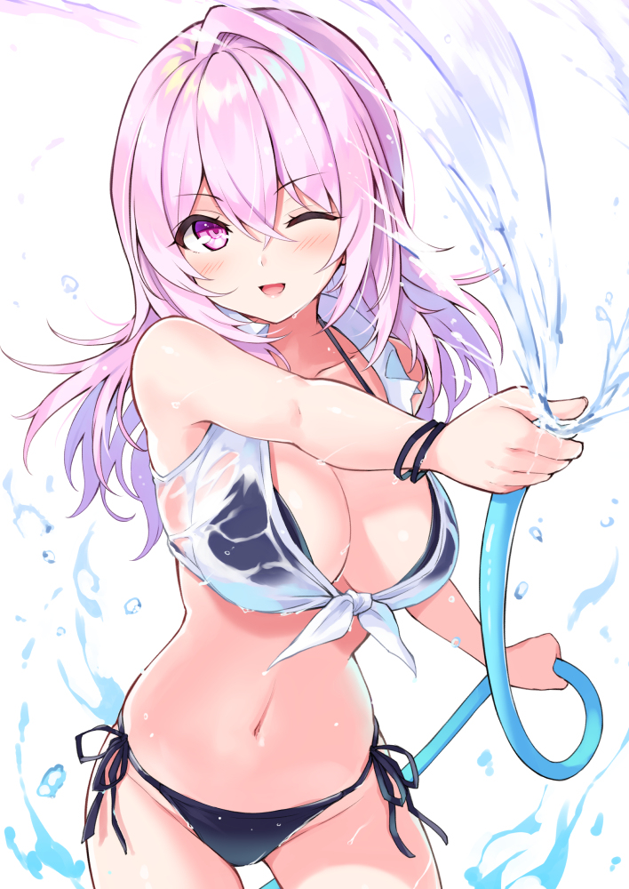 This is a pixiv picture whose title is 水遊び桜さん.