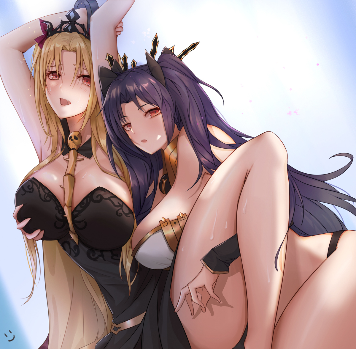 This is a pixiv picture whose title is 艾蕾X伊斯塔.