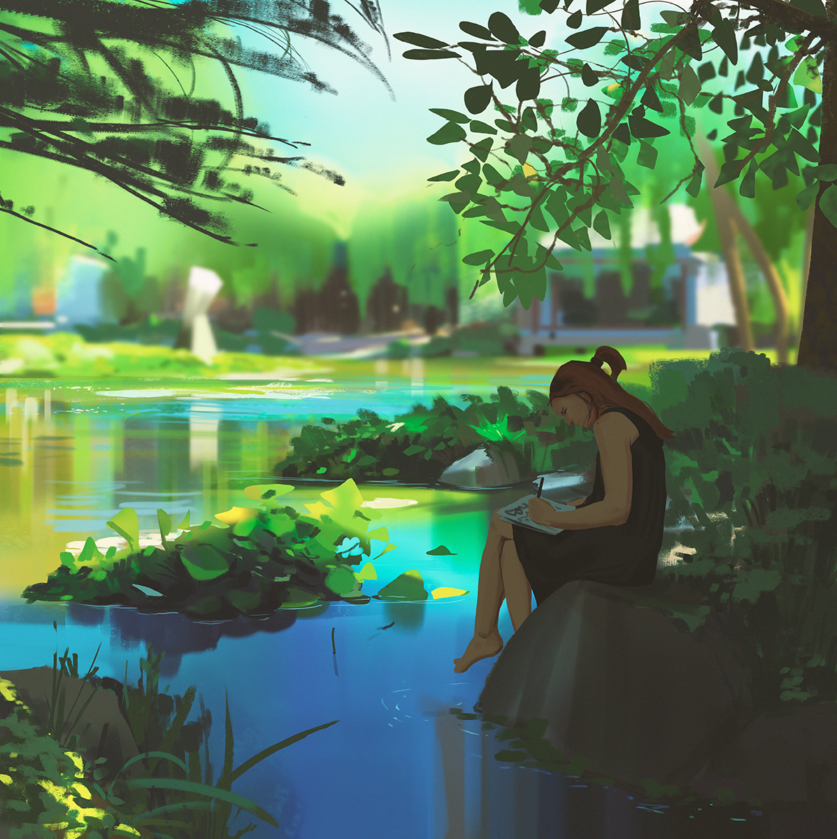 This is a pixiv picture whose title is Botanical Garden.