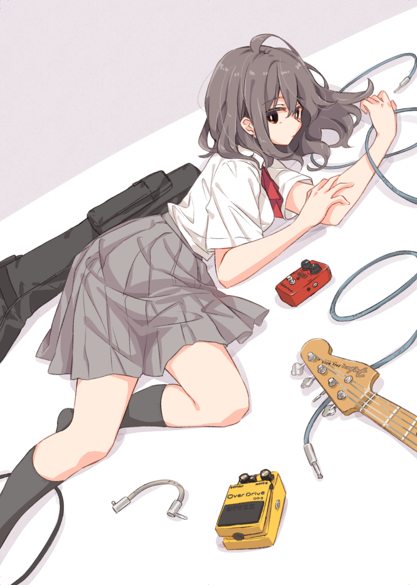 This is a pixiv picture whose title is ぐだぐだ楽器女子高生.